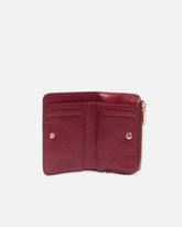 Mini wallet in shiny leather with Love Birds -  | Pinko