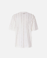 T-shirt with jewel stripes -  | Pinko