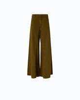 Flared jeans with super wide leg - Green | Pinko