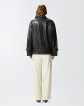 Leather biker jacket -  | Pinko