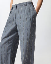 Trousers with jewel stripes -  | Pinko