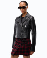 Nappa leather biker-style jacket -  | Pinko