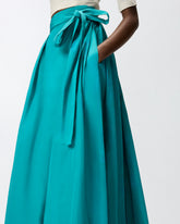 Long wrap skirt with bow -  | Pinko