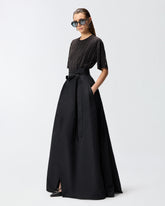 Long wrap skirt with bow -  | Pinko