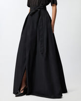 Long wrap skirt with bow -  | Pinko