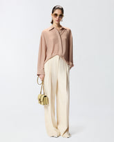 Rhinestoned georgette shirt -  | Pinko