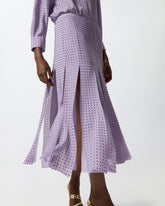 Midi skirt with fringes and rhinestones -  | Pinko