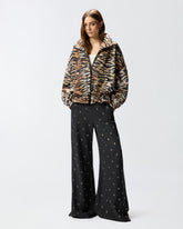 Jacke mit Reißverschluss und Tigerprint -  | Pinko