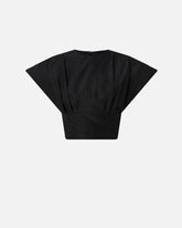 Crop top with wide sleeves -  | Pinko