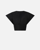 Crop top with wide sleeves -  | Pinko