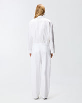Cropped-Bluse mit Schmuckkragen -  | Pinko
