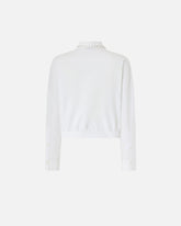 Cropped-Bluse mit Schmuckkragen -  | Pinko