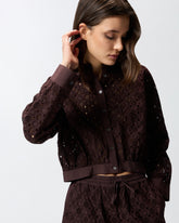 Cropped shirt with broderie anglaise -  | Pinko