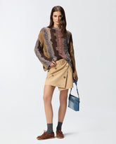 Minirock mit Knöpfen und Gürtel -  | Pinko