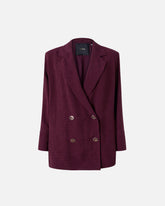 Double-breasted jacket with tie motif -  | Pinko