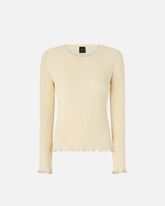 Ribbed sweater with jewel edges -  | Pinko