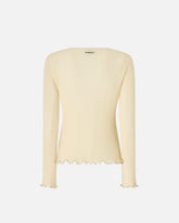 Ribbed sweater with jewel edges -  | Pinko