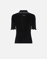 Ribbed sweater with jewel edges -  | Pinko