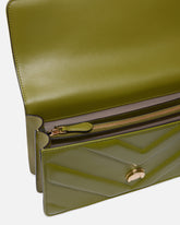 Love Bag One medium shoulder bag in chevron leather and nappa with triple chain -  | Pinko