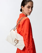 Mittlere Schultertasche Love Bag One aus Leder und Chevron-Nappaleder mit dreigliedriger Kette -  | Pinko