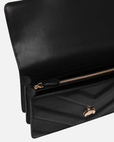 Love Bag One medium shoulder bag in chevron leather and nappa with triple chain -  | Pinko