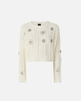 Openwork sweater with jewel details -  | Pinko