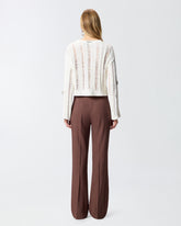 Perforierter Pullover mit Schmuckdetails -  | Pinko