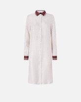 Midi shirt dress with tie print -  | Pinko
