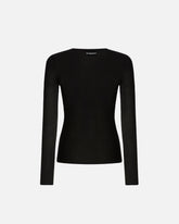 Pullover mit Rundhalsausschnitt samt Öffnung in V-Form -  | Pinko