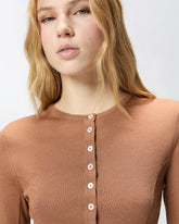 Cardigan with mother-of-pearl buttons -  | Pinko