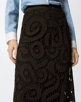 Geometric crocheted midi skirt -  | Pinko