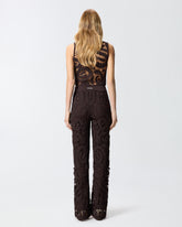 Geometric crocheted trousers -  | Pinko