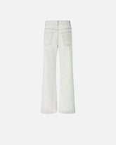 Jeans with contrasting fold-down waist -  | Pinko