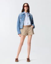 Denim jacket with belt -  | Pinko