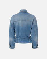 Denim jacket with belt -  | Pinko