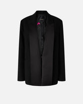 Slub fabric jacket with satin lapels -  | Pinko