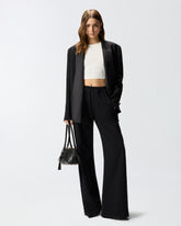 Denim jeans with lace side band -  | Pinko