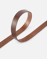 Shiny leather belt with metal loops, 3 cm -  | Pinko