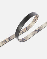 Python-print belt with oval buckle, 2 cm -  | Pinko