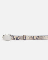 Python-print belt with oval buckle, 2 cm -  | Pinko
