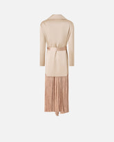 Satin trench coat with fringing -  | Pinko