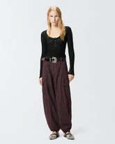 Balloon trousers with animal motif -  | Pinko