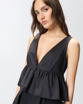 Crop-Top mit Rüschen und Bändern -  | Pinko