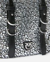 Cubic Bag fully rhinestoned crossbody bag -  | Pinko