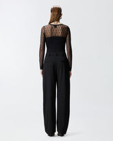 Jersey sweater with Love Birds logo lace -  | Pinko