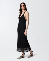 Midikleid in Häkeloptik mit Pailletten -  | Pinko