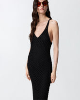 Midikleid in Häkeloptik mit Pailletten -  | Pinko