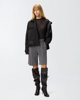 Bermudashorts aus Frescolana mit sartoriellen Falten -  | Pinko