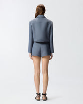 Cropped jacket with topstitching -  | Pinko