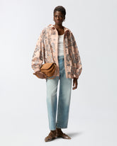 Bomber jacket with floral sequin embroidery -  | Pinko